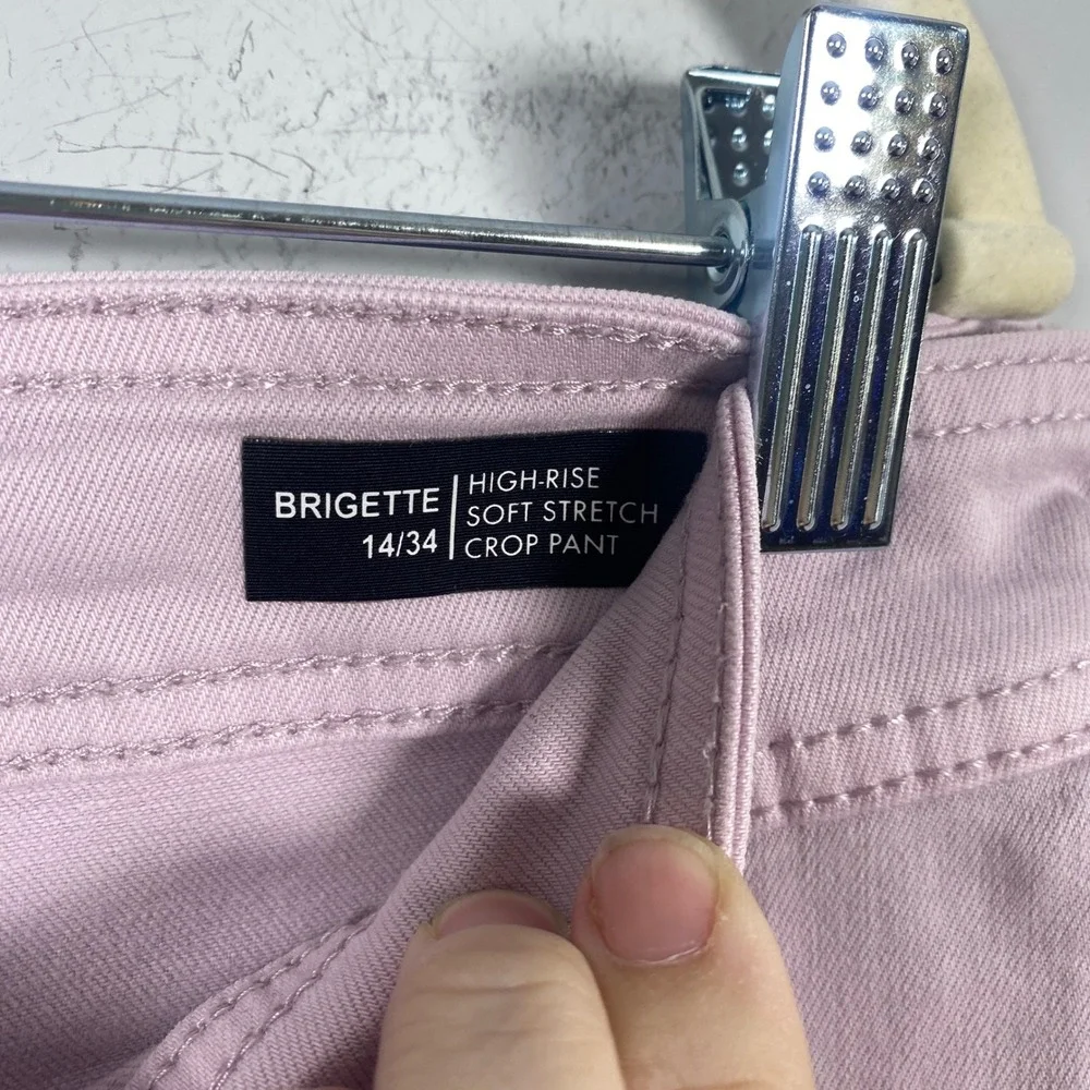 Buffalo David Bitton Brigette Crop Pants Women's 14‎ / 34 Purple High Rise Lilac